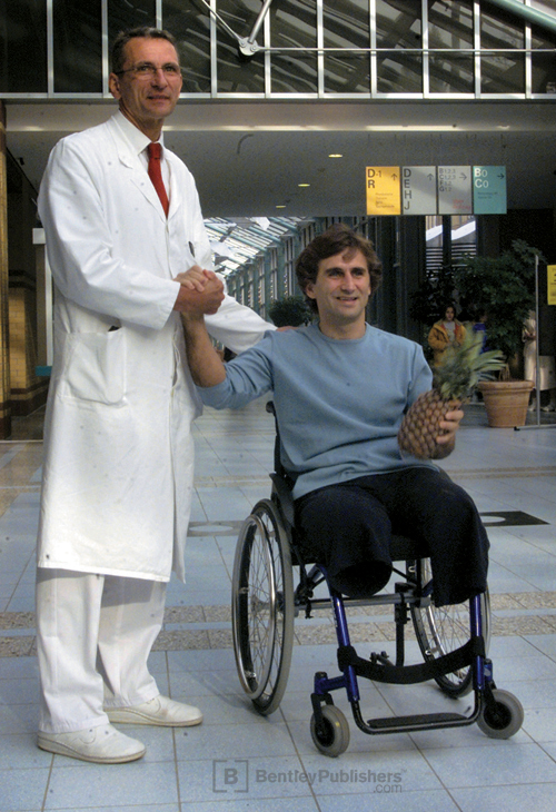 Going home?Professor Schaffartzik sends me off with a pineapple in hand. (�Associated Press)
