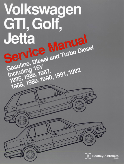 Volkswagen GTI, Golf, Jetta Service Manual: 1985-1992
Gasoline, Diesel, and Turbo Diesel, including 16V