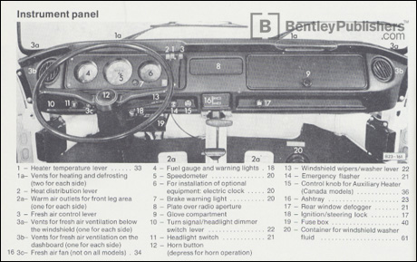 Volkswagen Type 2 (Bus) Owners Manual: 1977
